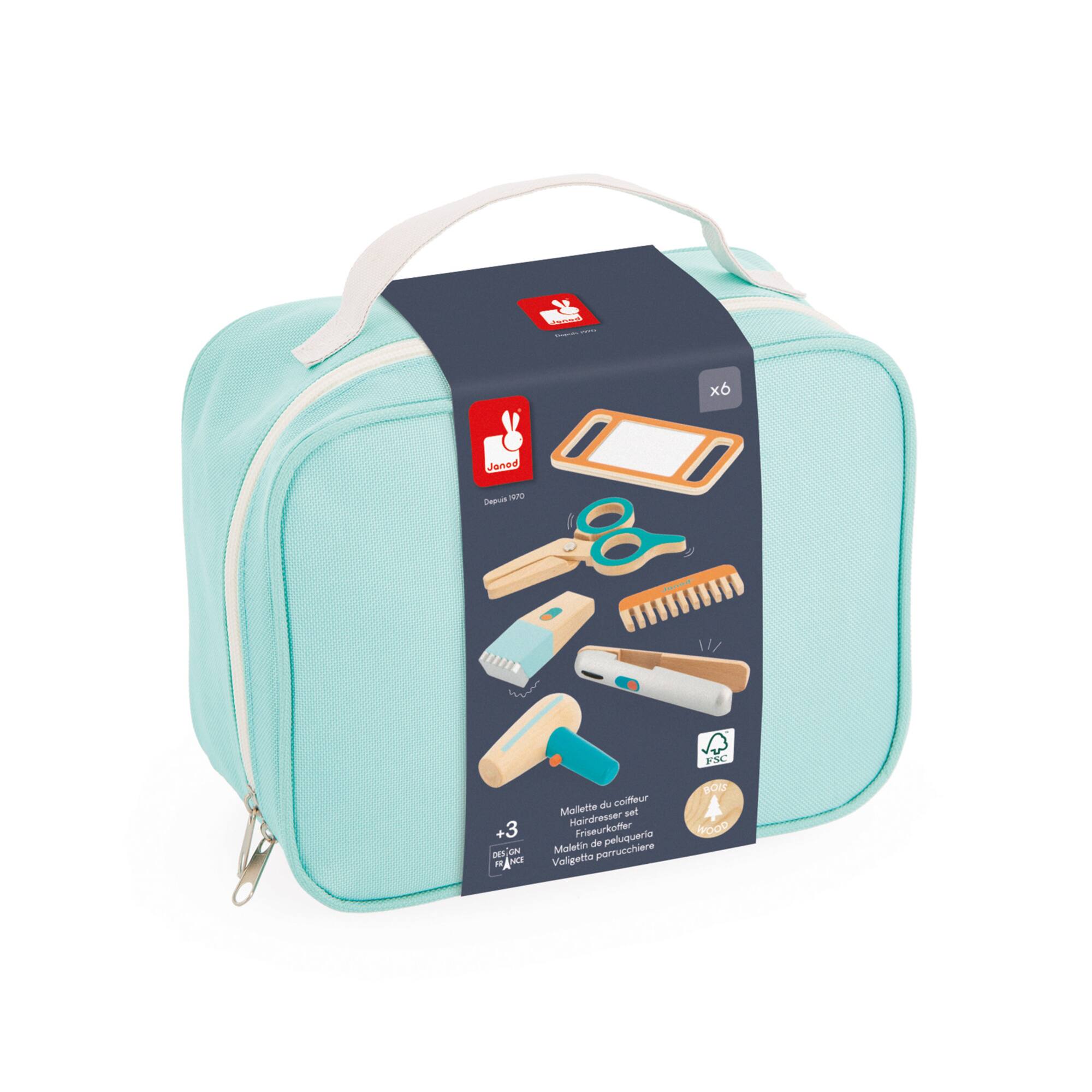 Janod® Turquoise Hairdresser Toy Set